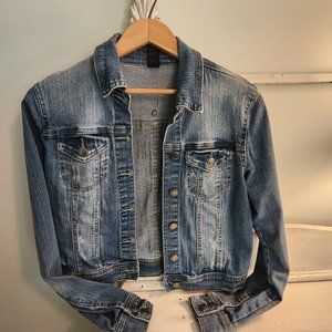 PrAna Denim Jacket, Distressed, Size XS